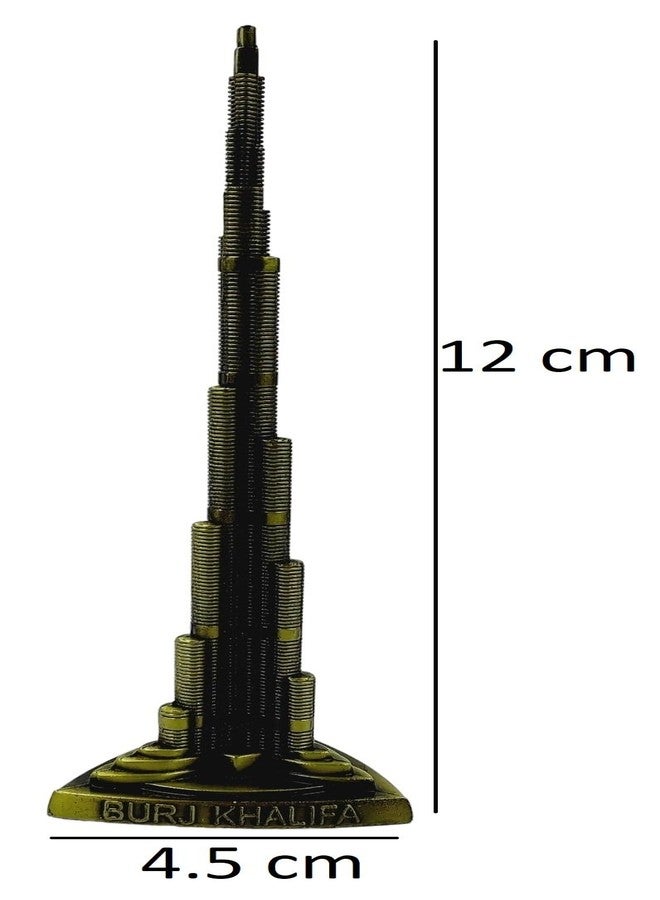 ART FLAUNTS Burj Khalifa Showpiece Metal Decorative Souvenir Sculpture for Home Decor, Tabletop, Offices - Image 2